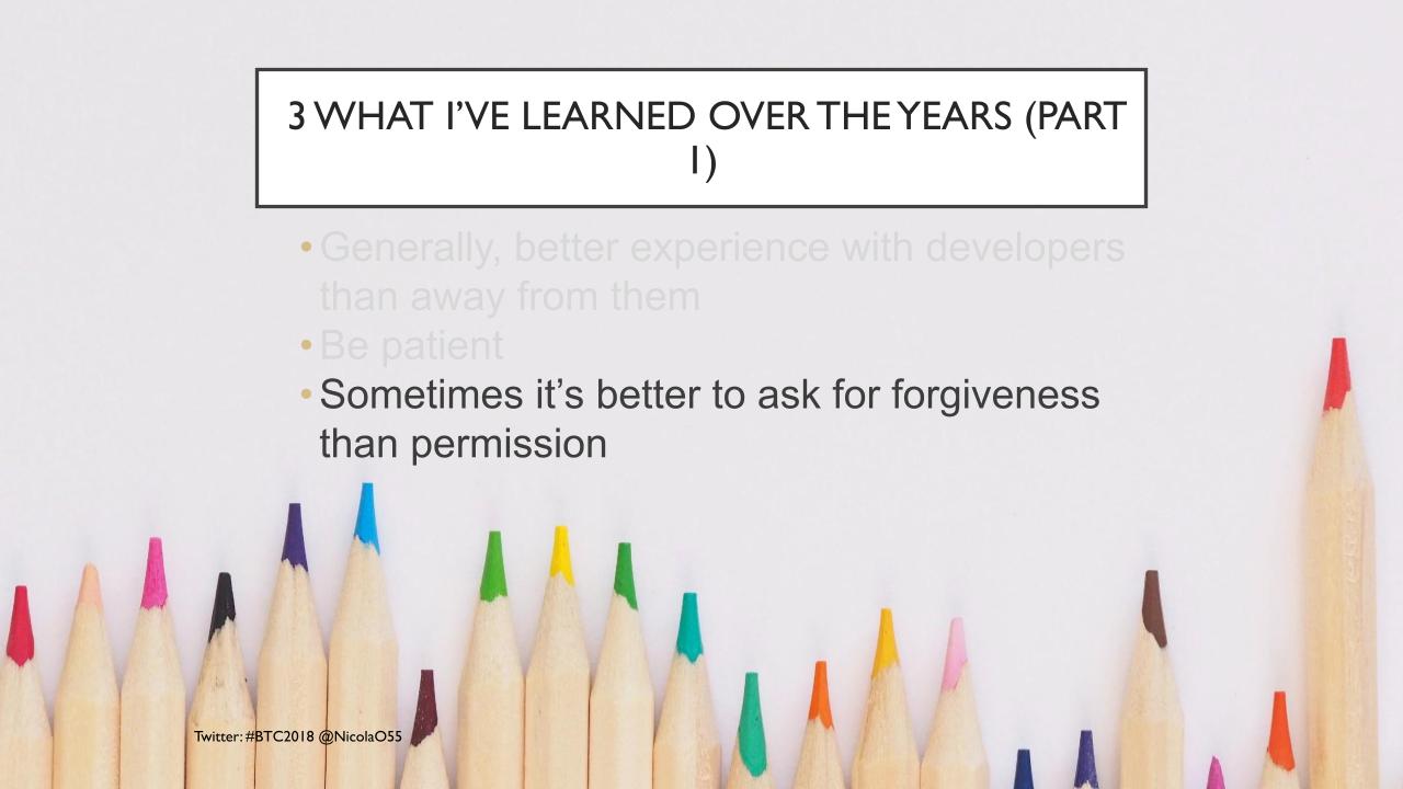 3rd slide, “somtimes its better to ask for forgiveness than permission”