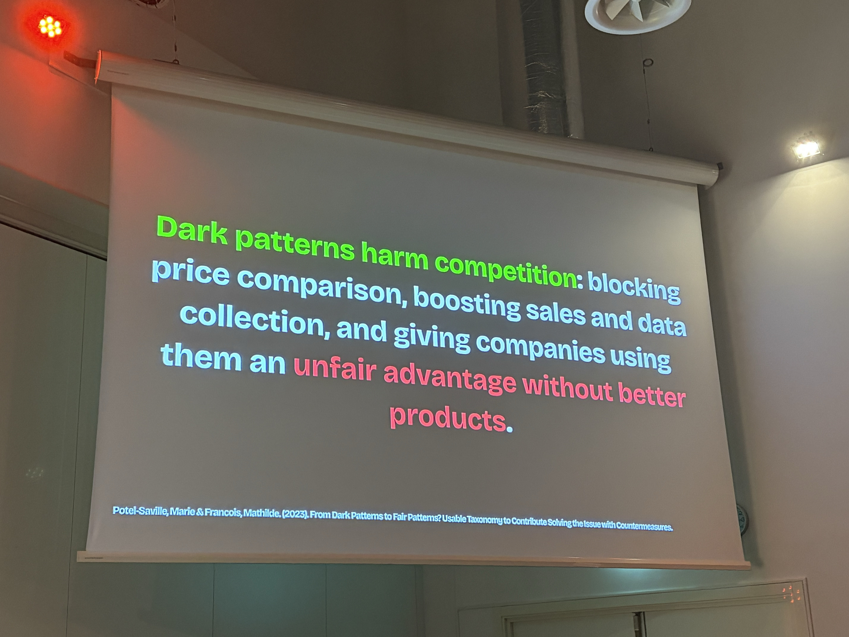Dark patterns harm competition
