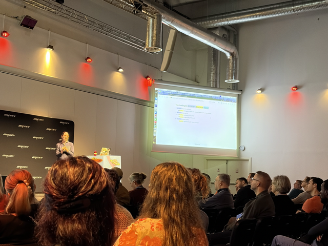 Elizabeth Zagroba on stage